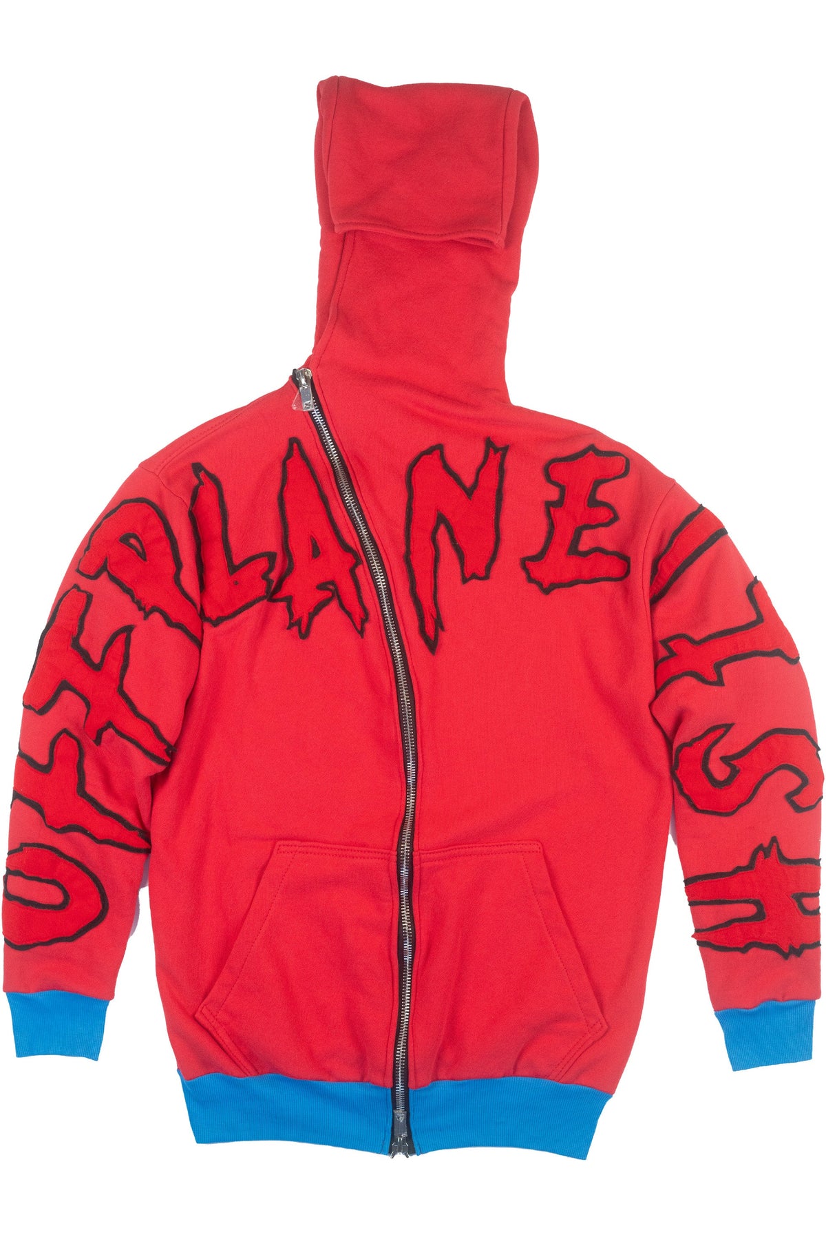 Anti-Hero Zip Hoodie — Red/Blue