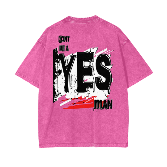 YES/NO Acid Wash Oversize T-Shirt - 250 GSM