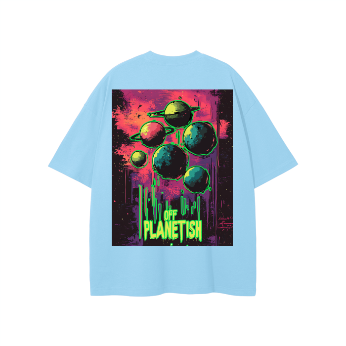 FROM “THE HOUSE OF OFFPLANETISH” OFFPLANET ALIENS Streetwear Unisex Solid Color Loose Fit FOG T-Shirt