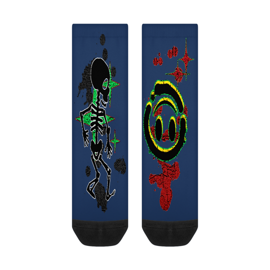 FROM “THE HOUSE OF OFFPLANETISH “ THE INVASION SOCKS All-Over Print Color Matching Crew Socks