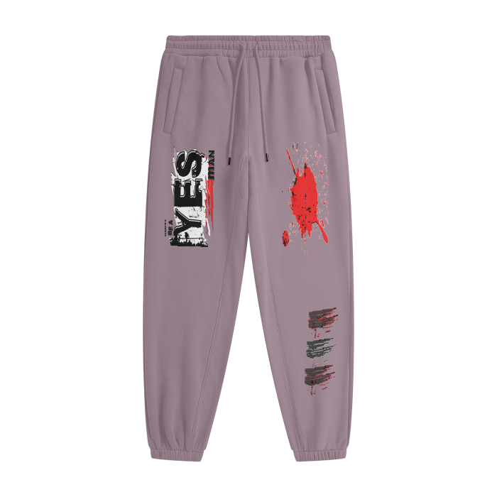 YES/NO. Streetwear Unisex Fleece Joggers