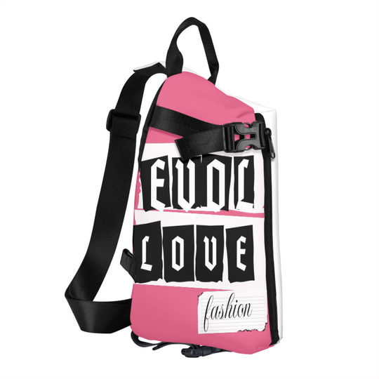 FROM "THE HOUSE OF OFFPLANETISH THE E.V.O.L. Collection Streetwear All-Over Print Crossbody Backpack