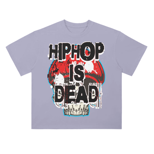 “HIPHOP IS DEAD” Drop Shoulder T-Shirt - 300 GSM