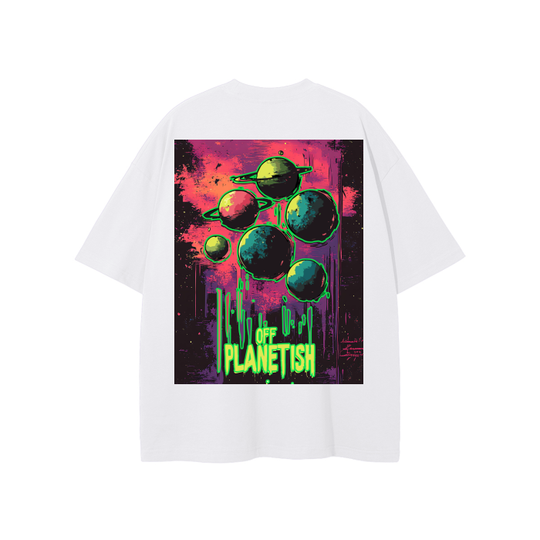 FROM “THE HOUSE OF OFFPLANETISH” OFFPLANET ALIENS Streetwear Unisex Solid Color Loose Fit FOG T-Shirt