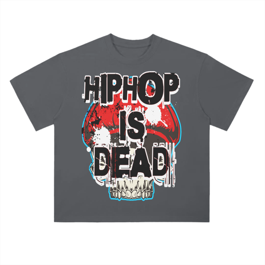 “HIPHOP IS DEAD” Drop Shoulder T-Shirt - 300 GSM