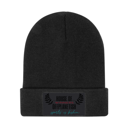 FROM "THE HOUSE OF OFFPLANETISH" HOUSE OF WINNERS collection Streetwear Custom High-quality Knit Beanie