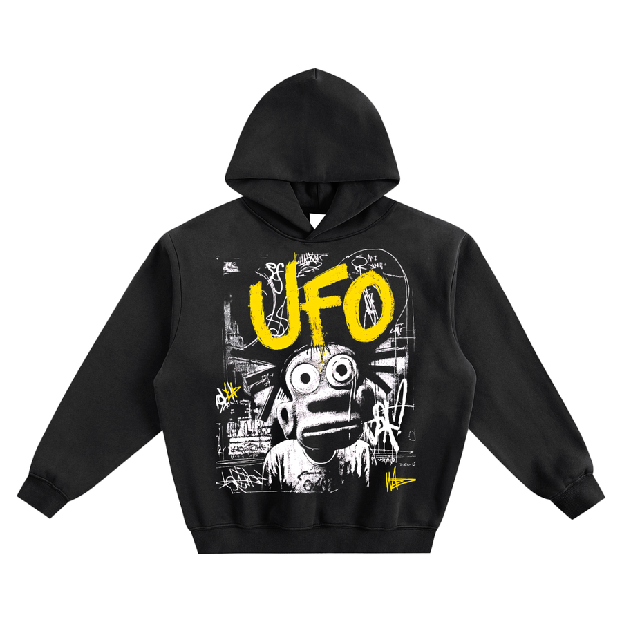 UFO Fleeced Boxy Hoodie