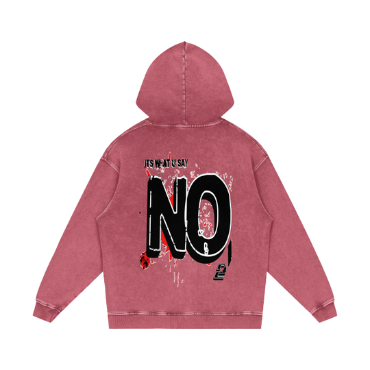 YES /NO  Acid Wash Oversize Hoodie - 420 GSM