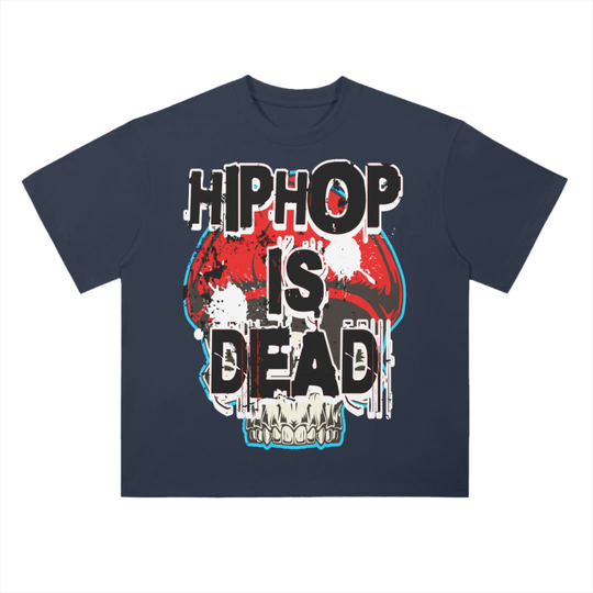 “HIPHOP IS DEAD” Drop Shoulder T-Shirt - 300 GSM