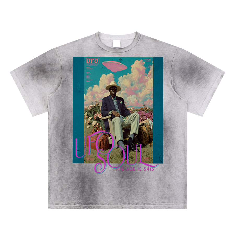 UFO 5416 Classic Sun Fade Hand-Painted T-Shirt