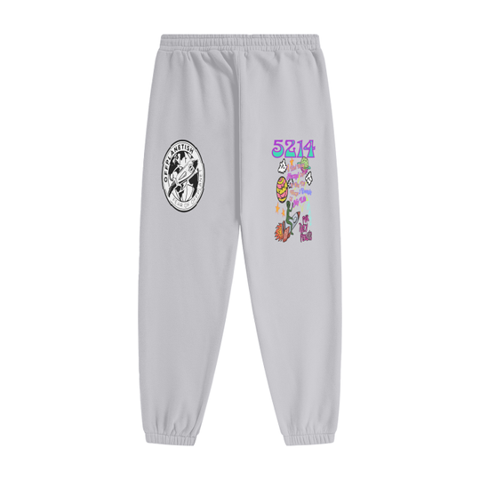 FROM "THE HOUSE OF OFFPLANETISH "FEAR OF OFFPLANET collection Streetwear Unisex Fleece Joggers