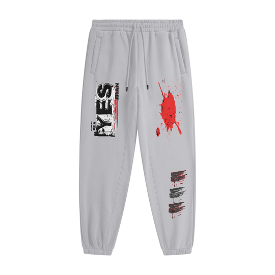 YES/NO. Streetwear Unisex Fleece Joggers