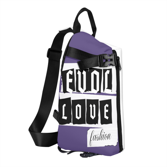 FROM "THE HOUSE OF OFFPLANETISH THE E.V.O.L. Collection Streetwear All-Over Print Crossbody Backpack