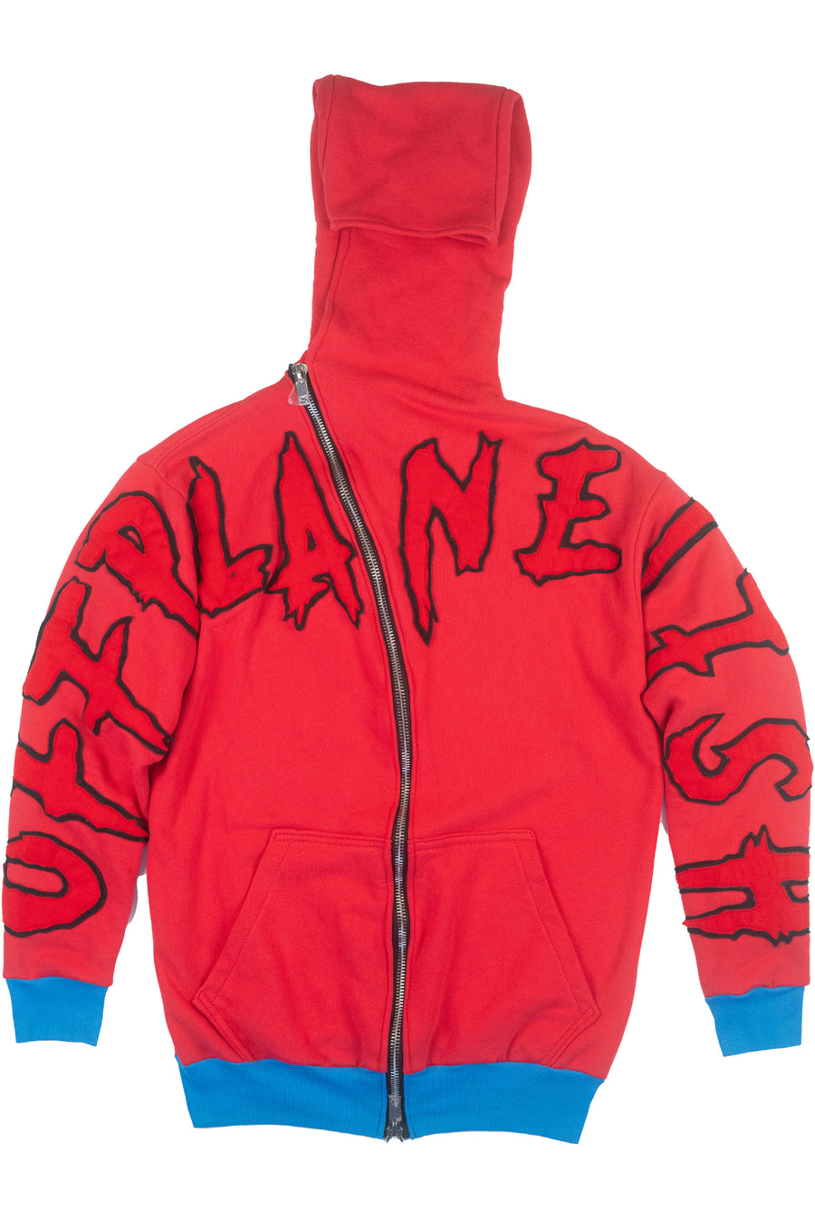 Anti-Hero Zip Hoodie — Red/Blue