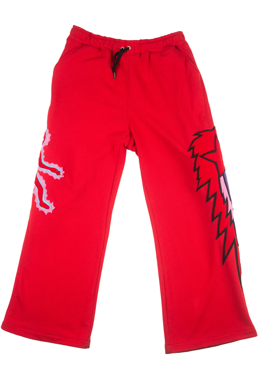 Anti-Hero Wide Cut Joggers — Red