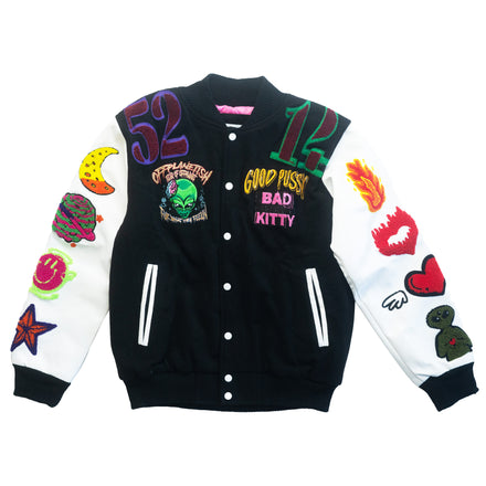 Good Pussy Bad Kitty Unisex Bomber Jacket