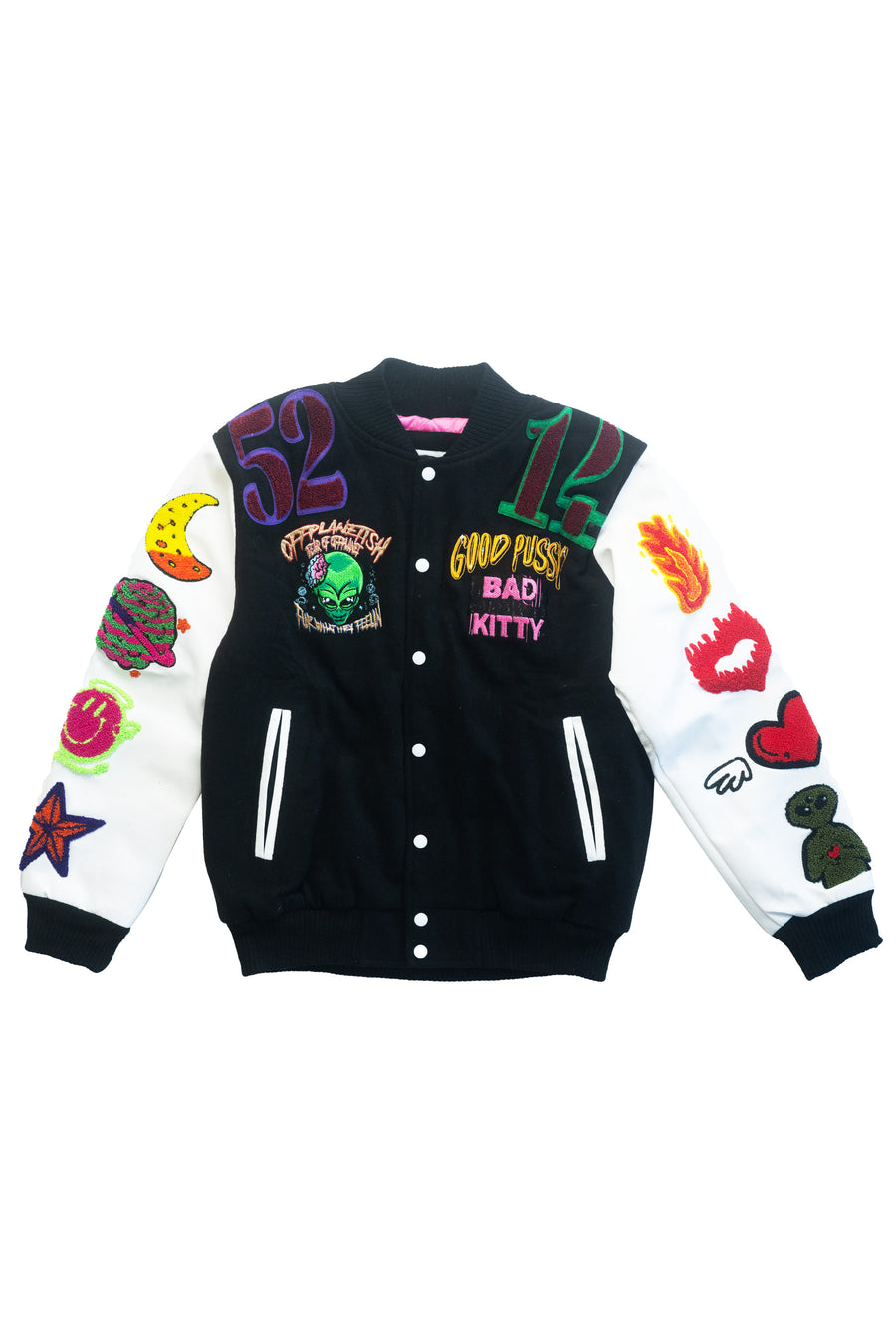 Good Pussy Bad Kitty Unisex Bomber Jacket