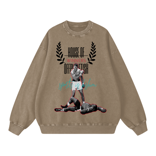 FROM "THE HOUSE OF OFFPLANETISH "HOUSE OF WINNERS Collection "Acid Wash Oversize Sweatshirt - 360 GSM