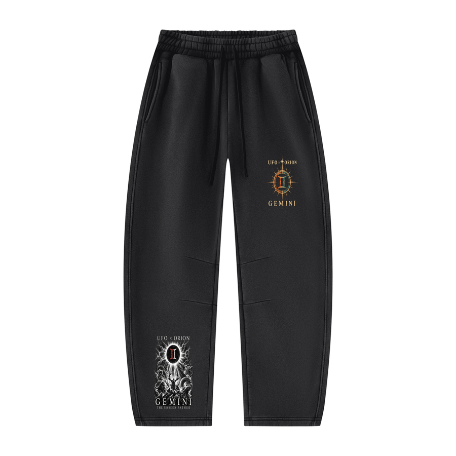 UFO × ORION — GEMINI Vintage Wash Barrel-Leg Sweatpants