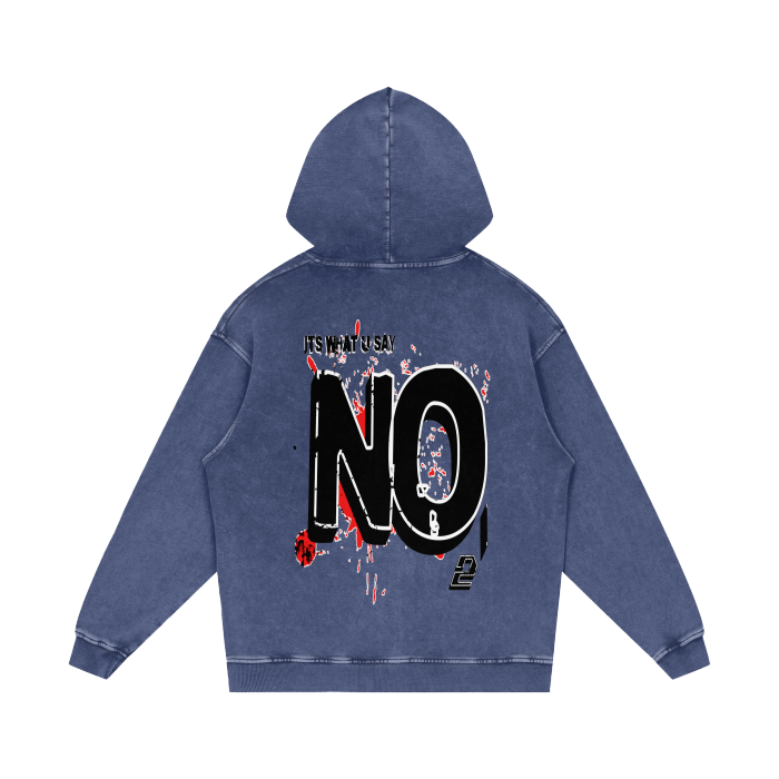 YES /NO  Acid Wash Oversize Hoodie - 420 GSM