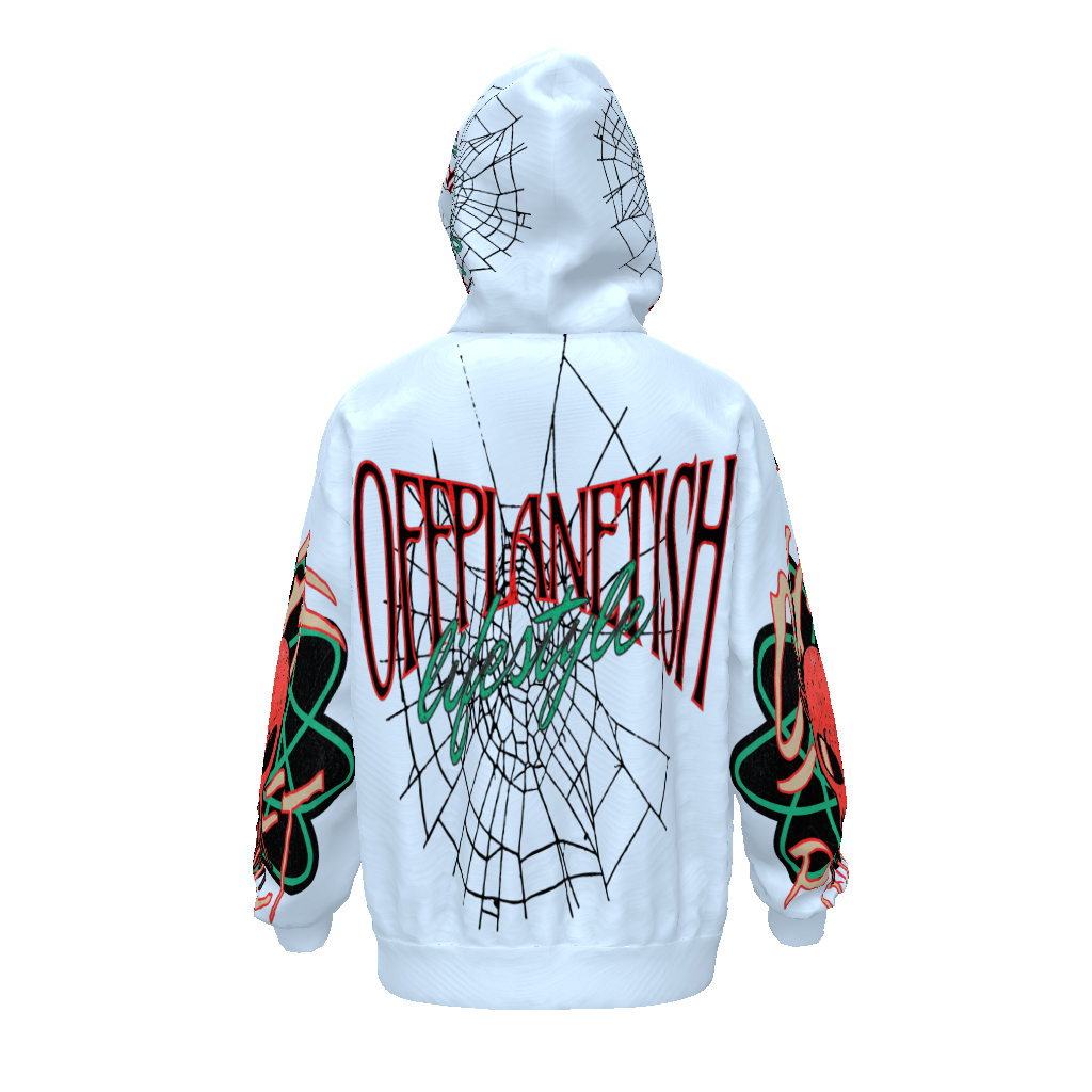 THE HOUSE OF "OFFPLANETISH" PRESENTS "ALIEN LIFESTYLE" "THE INVASION" COLLECTION  Streetwear  Drop Shoulder Oversized Hoodie