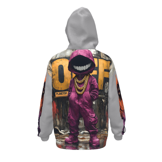 FROM “THE HOUSE OF OFFPLANETISH “ THE OFFPLANET COLLECTION Streetwear All-Over Print Unisex Drop Shoulder Oversized Hoodie