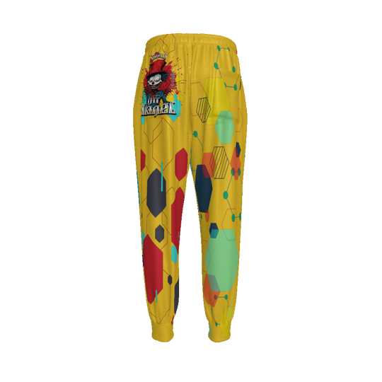 FROM "THE HOUSE OF OFFPLANETISH" THE ALIEN ART COLLECTION All-Over Print Unisex Drawstring Waist Joggers