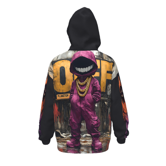 FROM “THE HOUSE OF OFFPLANETISH “ THE OFFPLANET COLLECTION Streetwear All-Over Print Unisex Drop Shoulder Oversized Hoodie