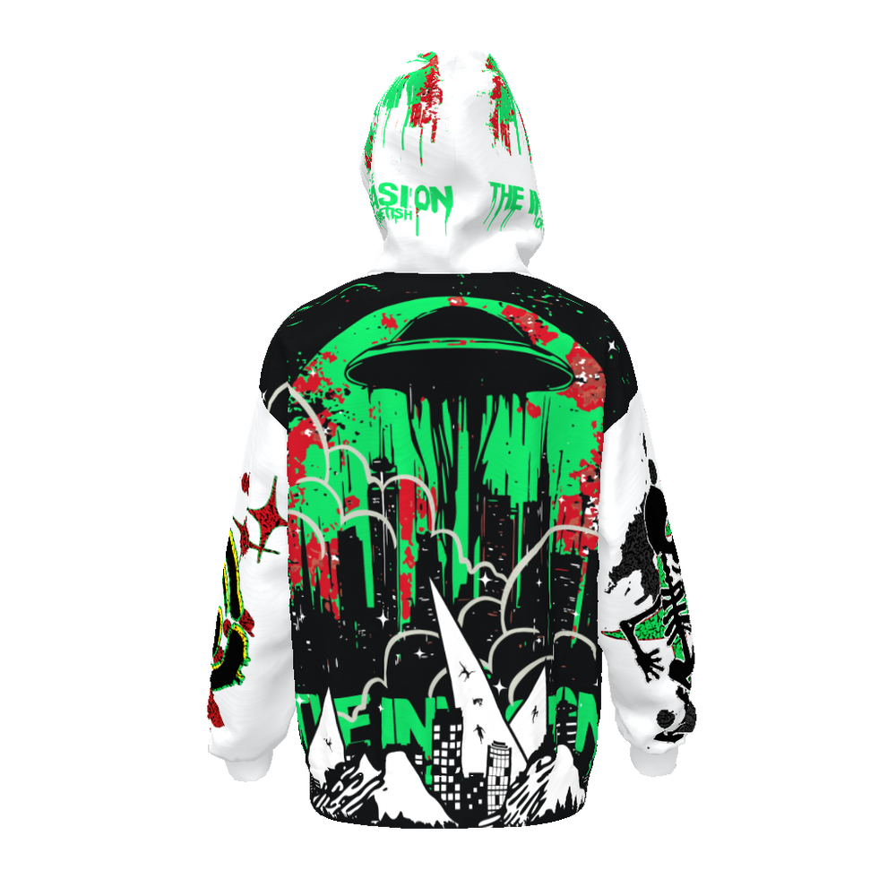 FROM “THE HOUSE OF OFFPLANETISH “ THE INVASION Streetwear All-Over Print Unisex Drop Shoulder Oversized Hoodie