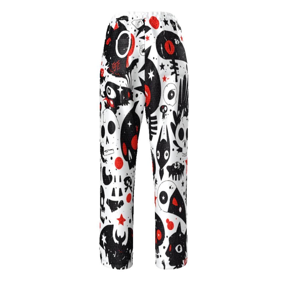 FROM "THE HOUSE OF OFFPLANETISH" THE ALIEN ART COLLECTION All-Over Print Unisex Straight Leg Pants