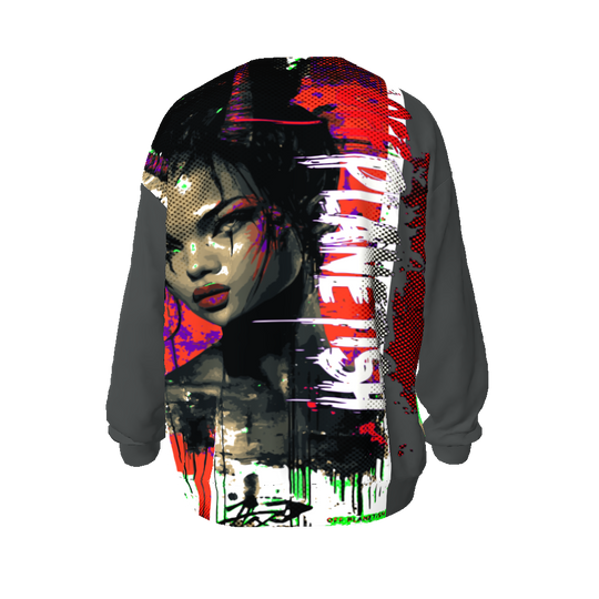 FROM "THE HOUSE OF OFFPLANETISH" ALIEN LIFE COLLECTION All-Over Print Unisex Oversized Sweatshirt