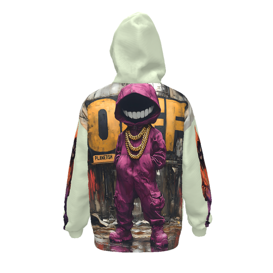 FROM “THE HOUSE OF OFFPLANETISH “ THE OFFPLANET COLLECTION Streetwear All-Over Print Unisex Drop Shoulder Oversized Hoodie