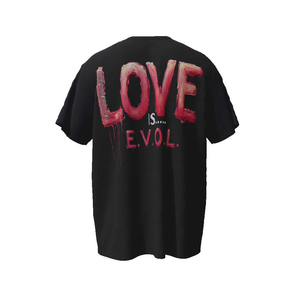 FROM "THE HOUSE OF OFFPLANETISH" THE E.V.O.L. Collection Streetwear All-Over Print Unisex Oversized T-Shirt