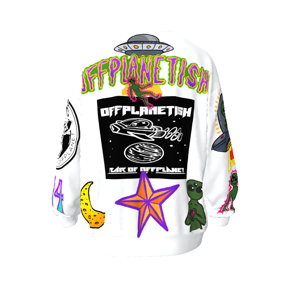 FROM "THE HOUSE OF OFFPLANETISH" FEAR OF OFFPLANET collection Streetwear All-Over Print Unisex Oversized Sweatshirt