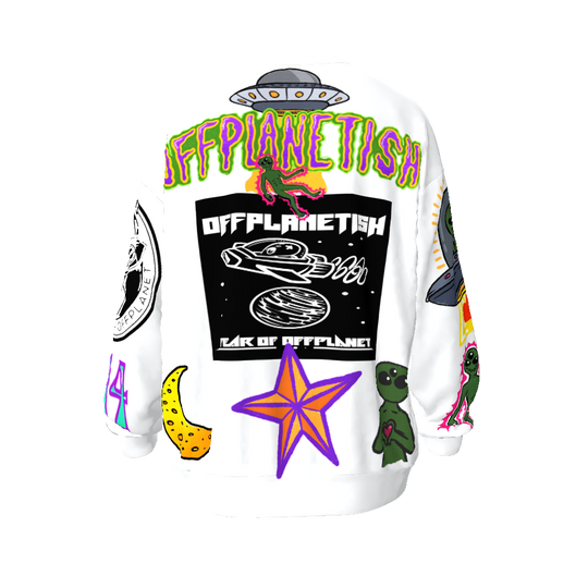 FROM "THE HOUSE OF OFFPLANETISH" FEAR OF OFFPLANET collection Streetwear All-Over Print Unisex Oversized Sweatshirt