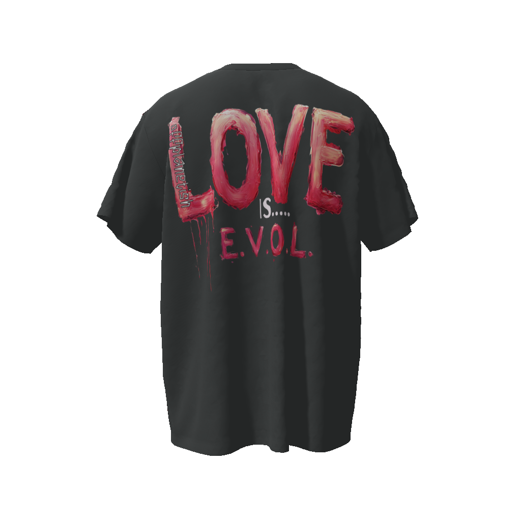 FROM "THE HOUSE OF OFFPLANETISH" THE E.V.O.L. Collection Streetwear All-Over Print Unisex Oversized T-Shirt