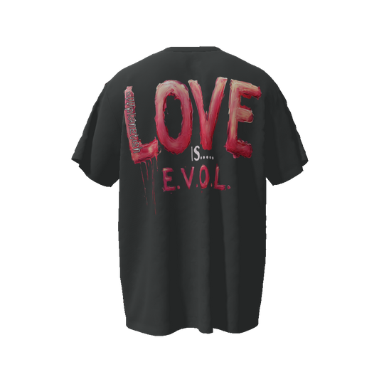 FROM "THE HOUSE OF OFFPLANETISH" THE E.V.O.L. Collection Streetwear All-Over Print Unisex Oversized T-Shirt