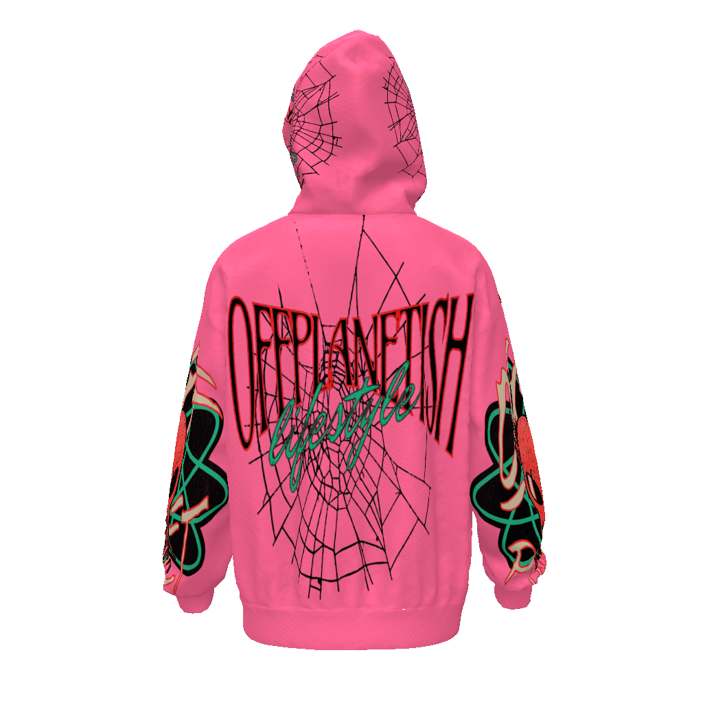 THE HOUSE OF "OFFPLANETISH" PRESENTS "ALIEN LIFESTYLE" "THE INVASION" COLLECTION  Streetwear  Drop Shoulder Oversized Hoodie