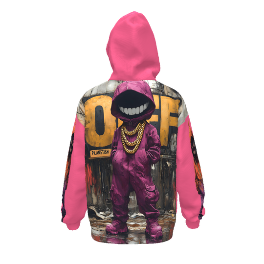 FROM “THE HOUSE OF OFFPLANETISH “ THE OFFPLANET COLLECTION Streetwear All-Over Print Unisex Drop Shoulder Oversized Hoodie