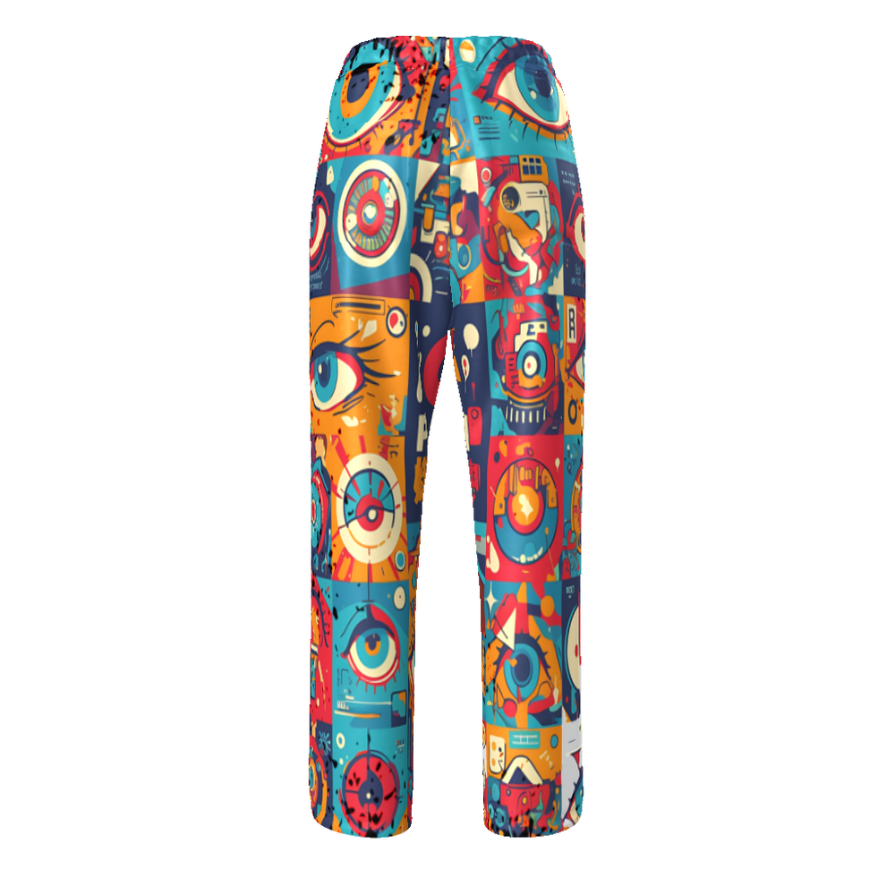 FROM "THE HOUSE OF OFFPLANETISH" THE ALIEN ART COLLECTION All-Over Print Unisex Straight Leg Pants