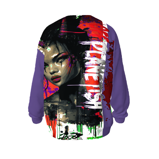 FROM "THE HOUSE OF OFFPLANETISH" ALIEN LIFE COLLECTION All-Over Print Unisex Oversized Sweatshirt