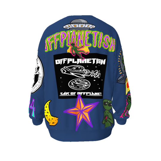 FROM "THE HOUSE OF OFFPLANETISH" FEAR OF OFFPLANET collection Streetwear All-Over Print Unisex Oversized Sweatshirt