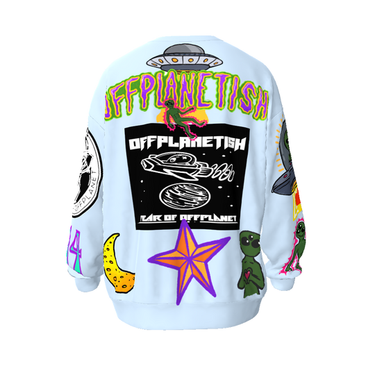 FROM "THE HOUSE OF OFFPLANETISH" FEAR OF OFFPLANET collection Streetwear All-Over Print Unisex Oversized Sweatshirt