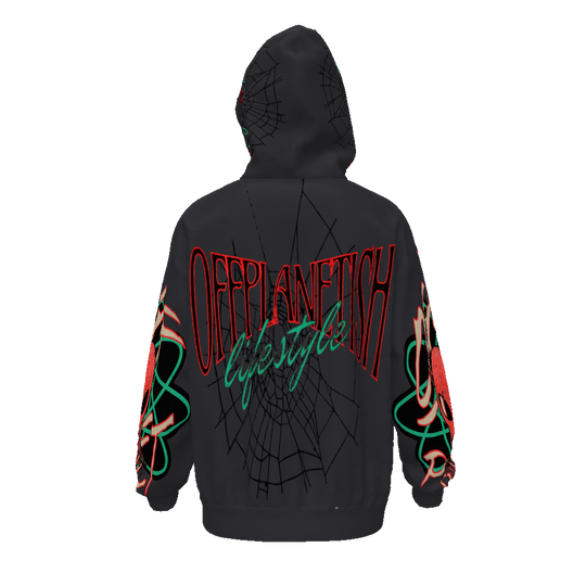 THE HOUSE OF "OFFPLANETISH" PRESENTS "ALIEN LIFESTYLE" "THE INVASION" COLLECTION  Streetwear  Drop Shoulder Oversized Hoodie