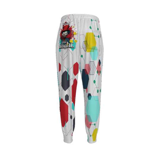 FROM "THE HOUSE OF OFFPLANETISH" THE ALIEN ART COLLECTION All-Over Print Unisex Drawstring Waist Joggers