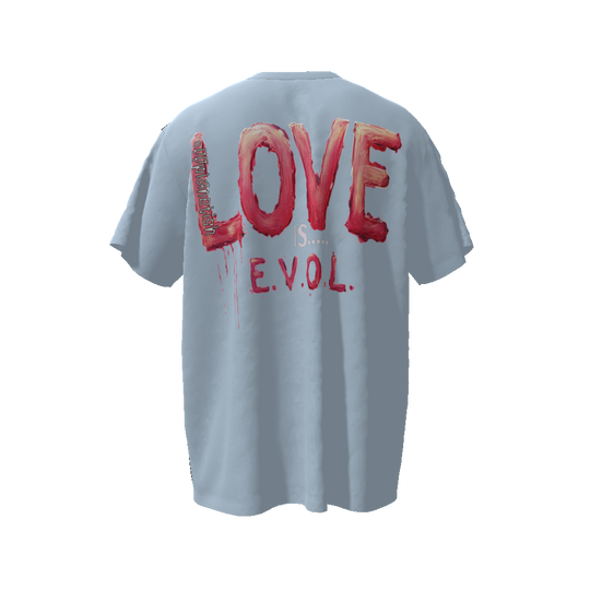 FROM "THE HOUSE OF OFFPLANETISH" THE E.V.O.L. Collection Streetwear All-Over Print Unisex Oversized T-Shirt