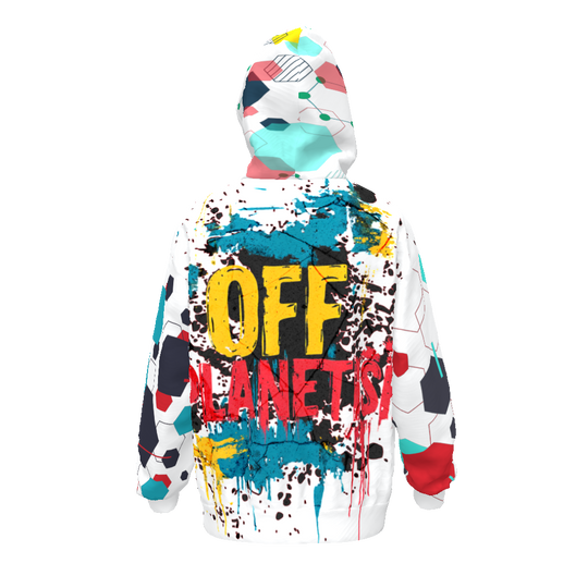 FROM "THE HOUSE OF OFFPLANETISH" THE ALIEN ART COLLECTION Streetwear All-Over Print Unisex Drop Shoulder Oversized Hoodie