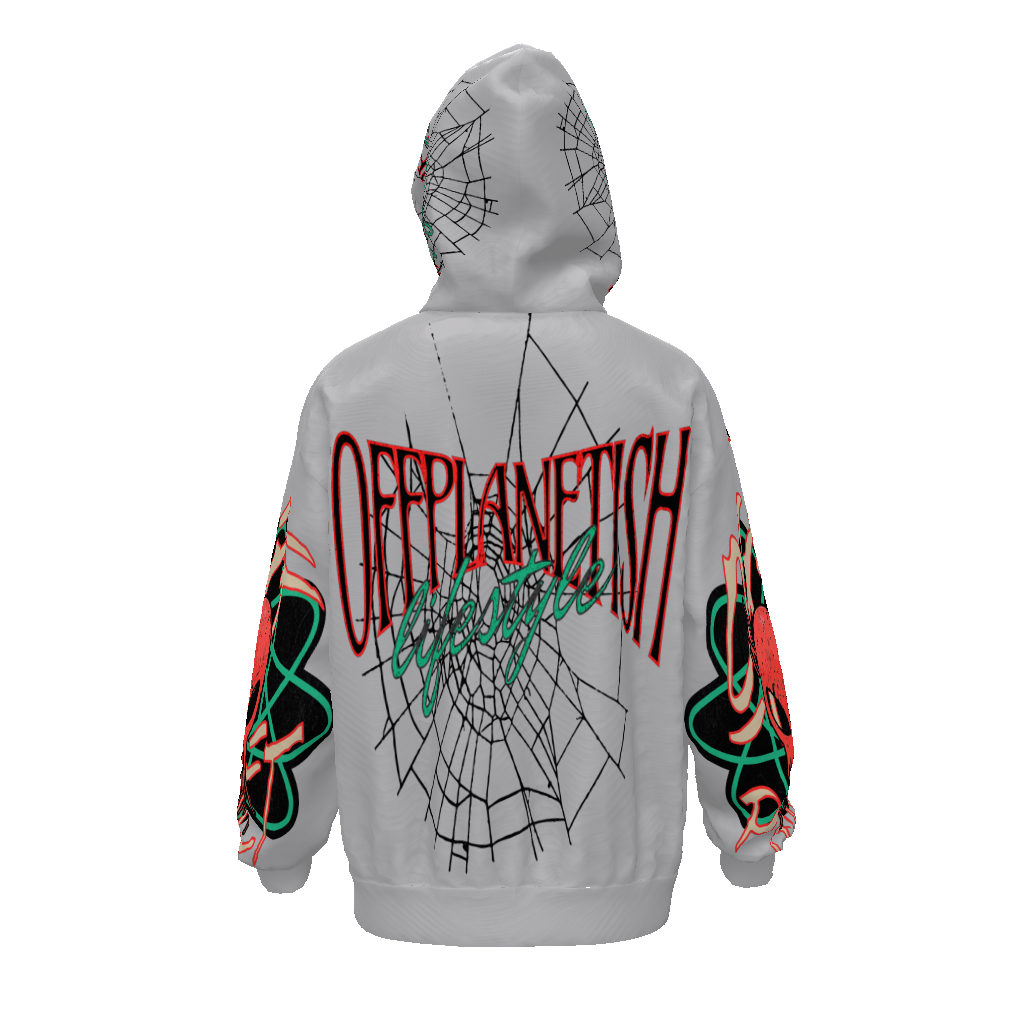 THE HOUSE OF "OFFPLANETISH" PRESENTS "ALIEN LIFESTYLE" "THE INVASION" COLLECTION  Streetwear  Drop Shoulder Oversized Hoodie