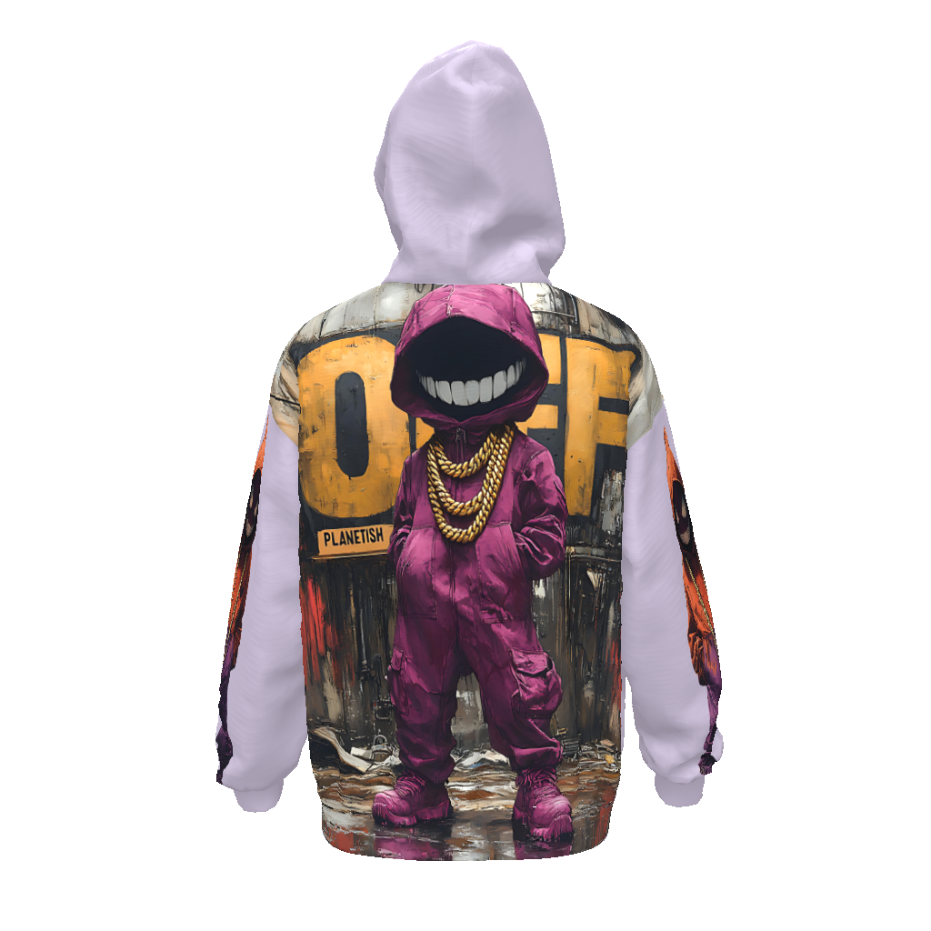 FROM “THE HOUSE OF OFFPLANETISH “ THE OFFPLANET COLLECTION Streetwear All-Over Print Unisex Drop Shoulder Oversized Hoodie