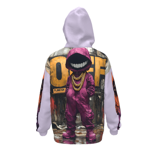 FROM “THE HOUSE OF OFFPLANETISH “ THE OFFPLANET COLLECTION Streetwear All-Over Print Unisex Drop Shoulder Oversized Hoodie